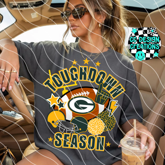 PACKERS TOUCHDOWN SEASON PNG DIGITAL DOWNLOAD