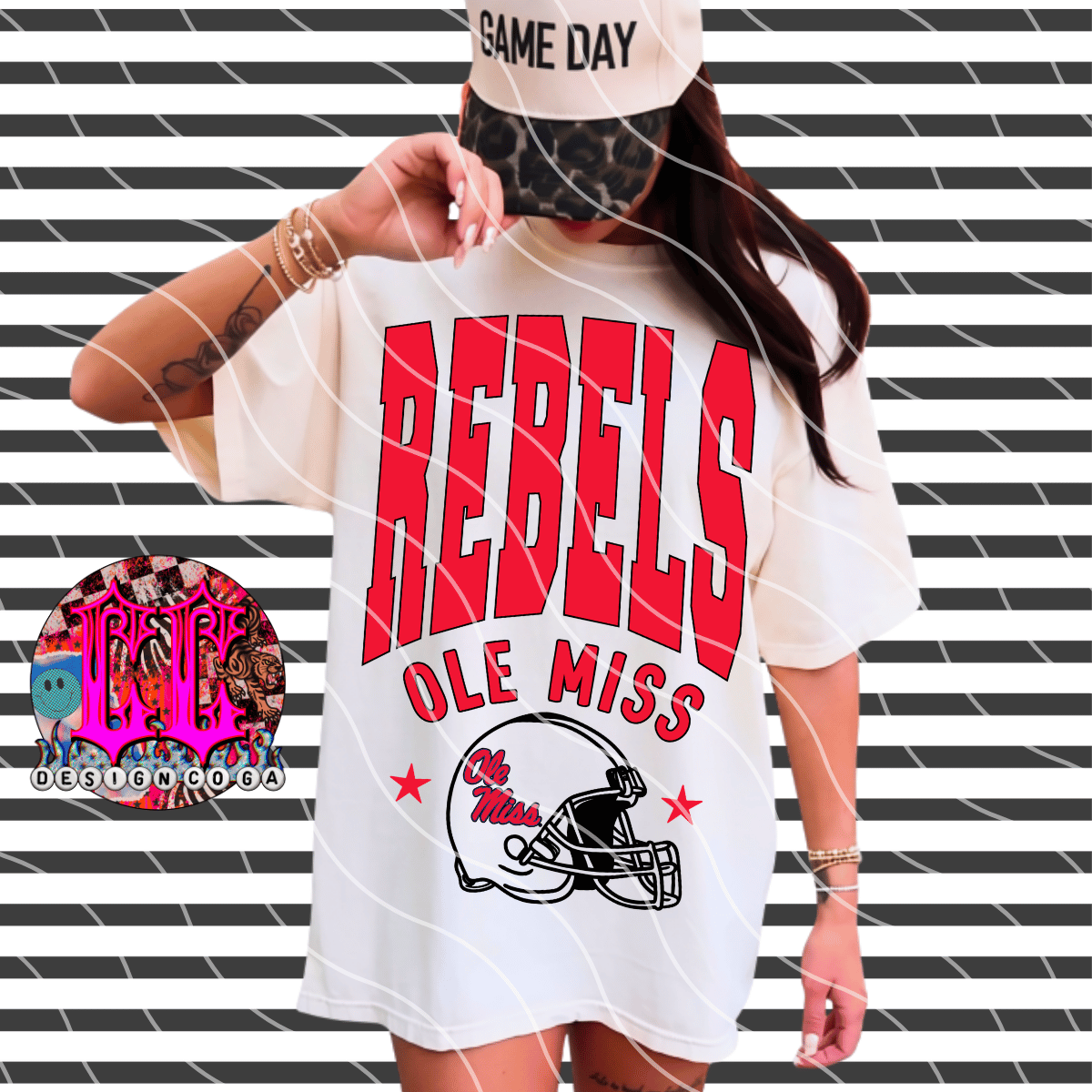 REBELS VARSITY THROWBACK PNG DIGITAL DOWNLOAD