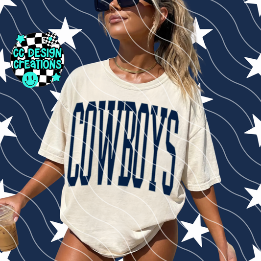 DALLAS SKINNY VARSITY FOOTBALL PNG DIGITAL DOWNLOAD (REG + DIS INCLUDED)