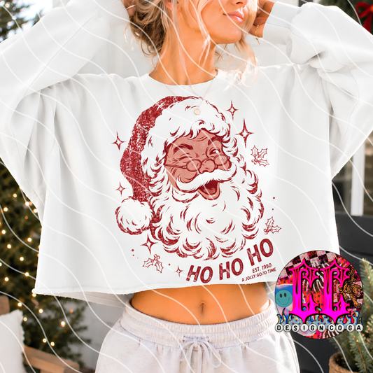 HOHOHO VINTAGE SANTA PNG DIGITAL DOWNLOAD