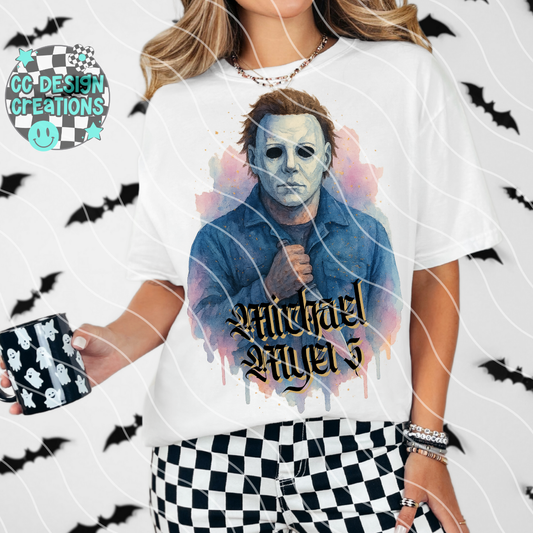 Myers Horror Watercolor PNG Digital Download