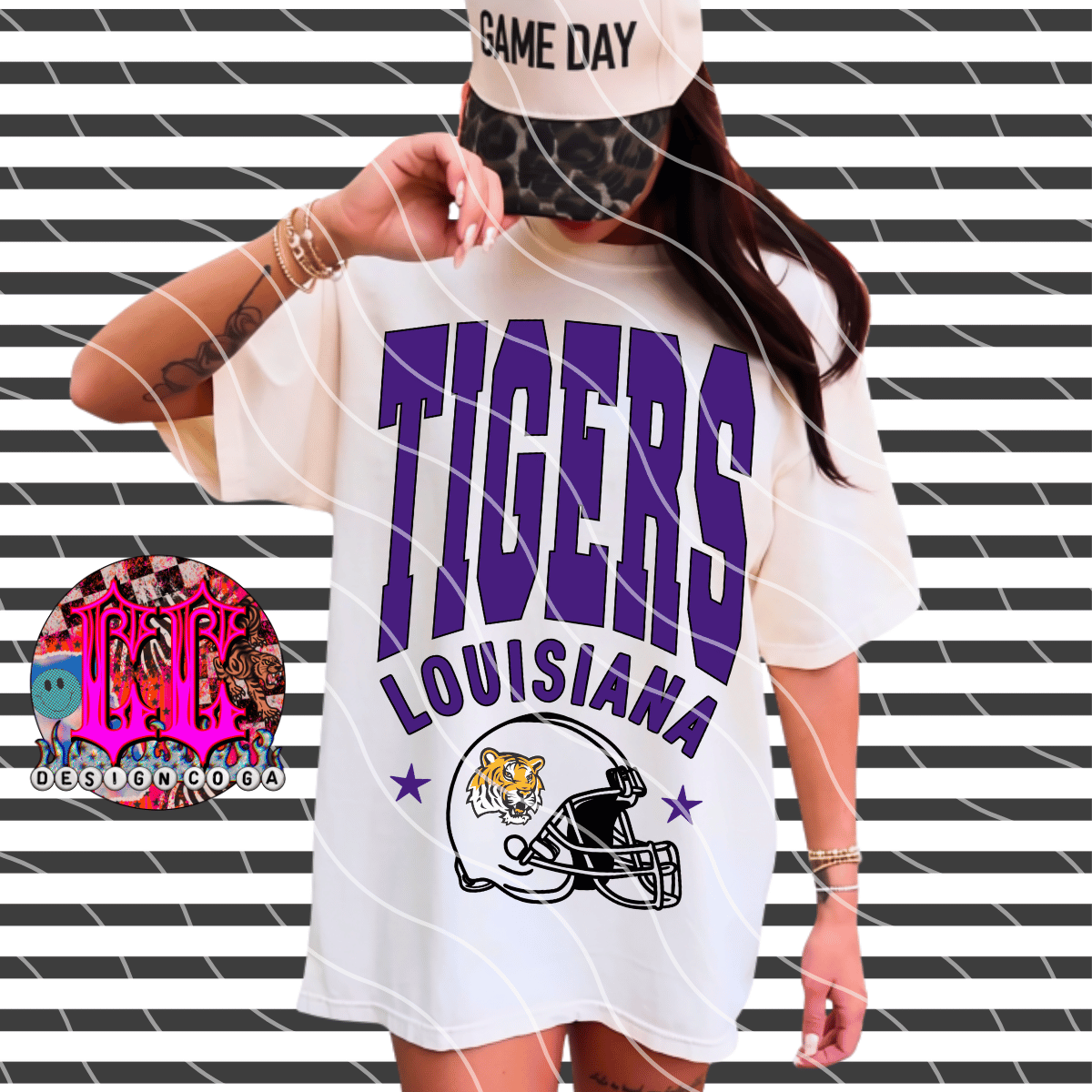 LOUISIANA VARSITY THROWBACK PNG DIGITAL DOWNLOAD