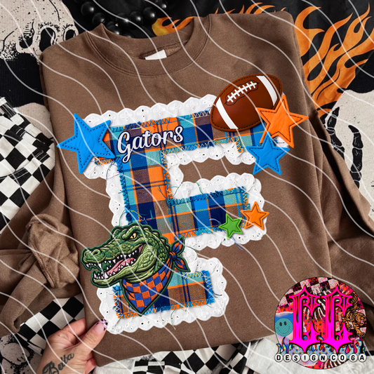 GATORS STITCHED FOOTBALL PNG DIGITAL DOWNLOAD