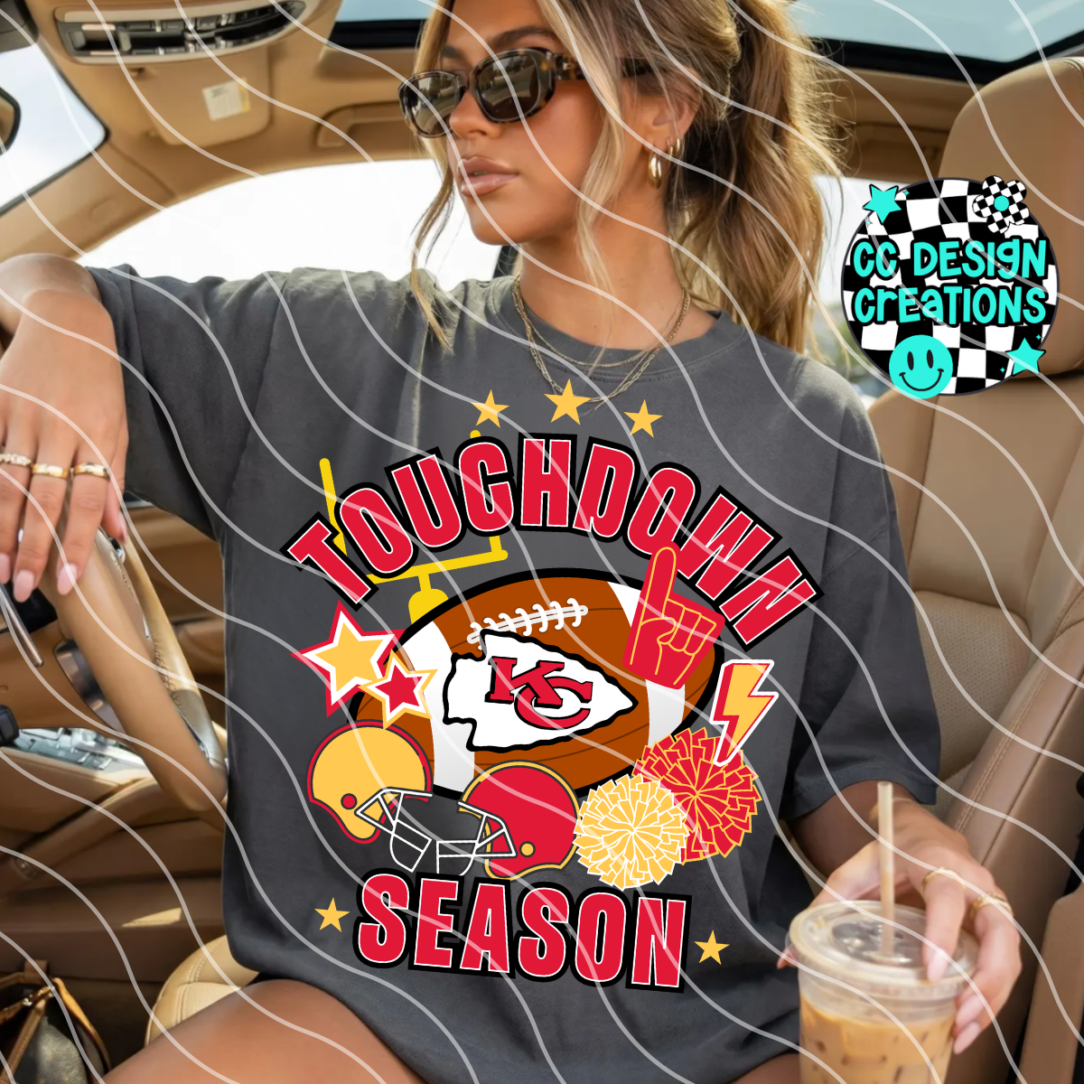 CHIEFS TOUCHDOWN SEASON PNG DIGITAL DOWNLOAD