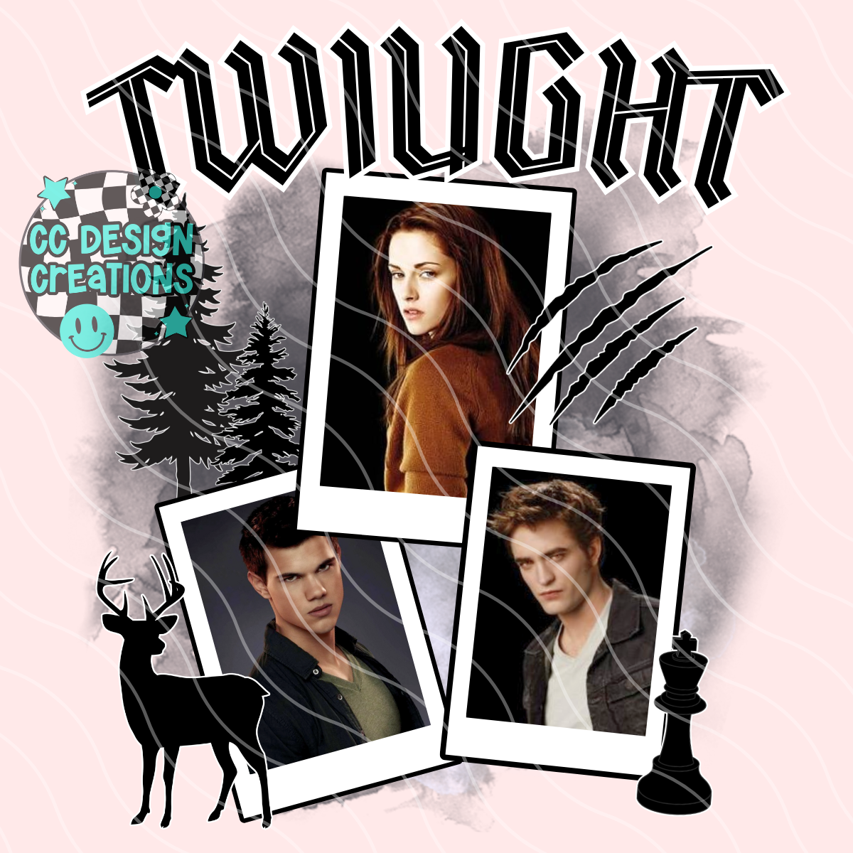 Twilight Polaroids PNG Digital Download