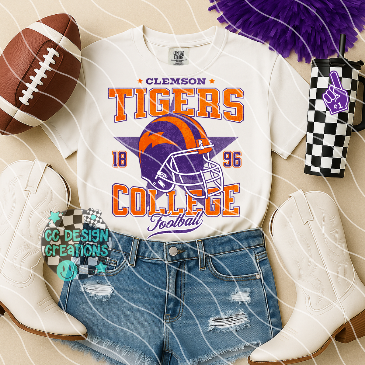 Retro All Star Football Bundle PNG Digital Download (25 Designs)
