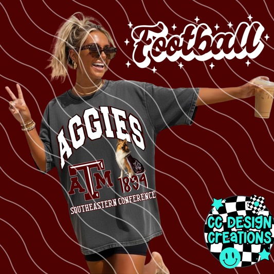 AGGIES COLL EGE FOOTBALL PNG DIGITAL DOWNLOAD