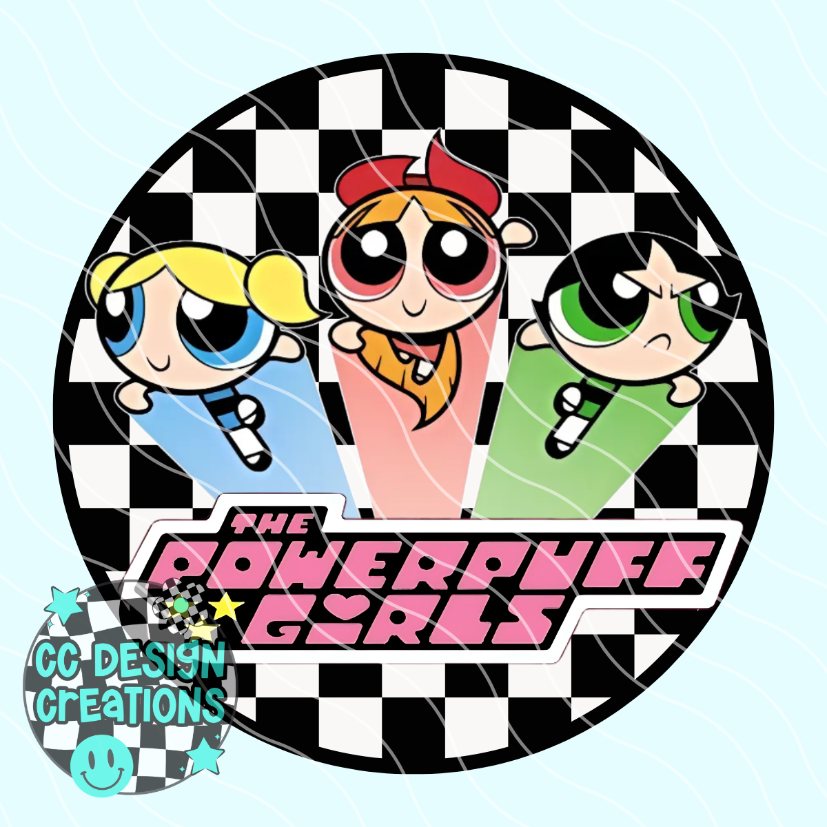 Power puff Girls Retro Cartoon PNG Digital Download