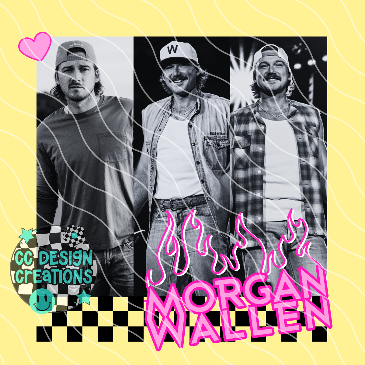 Wallen Neon Summer Music PNG Digital Download