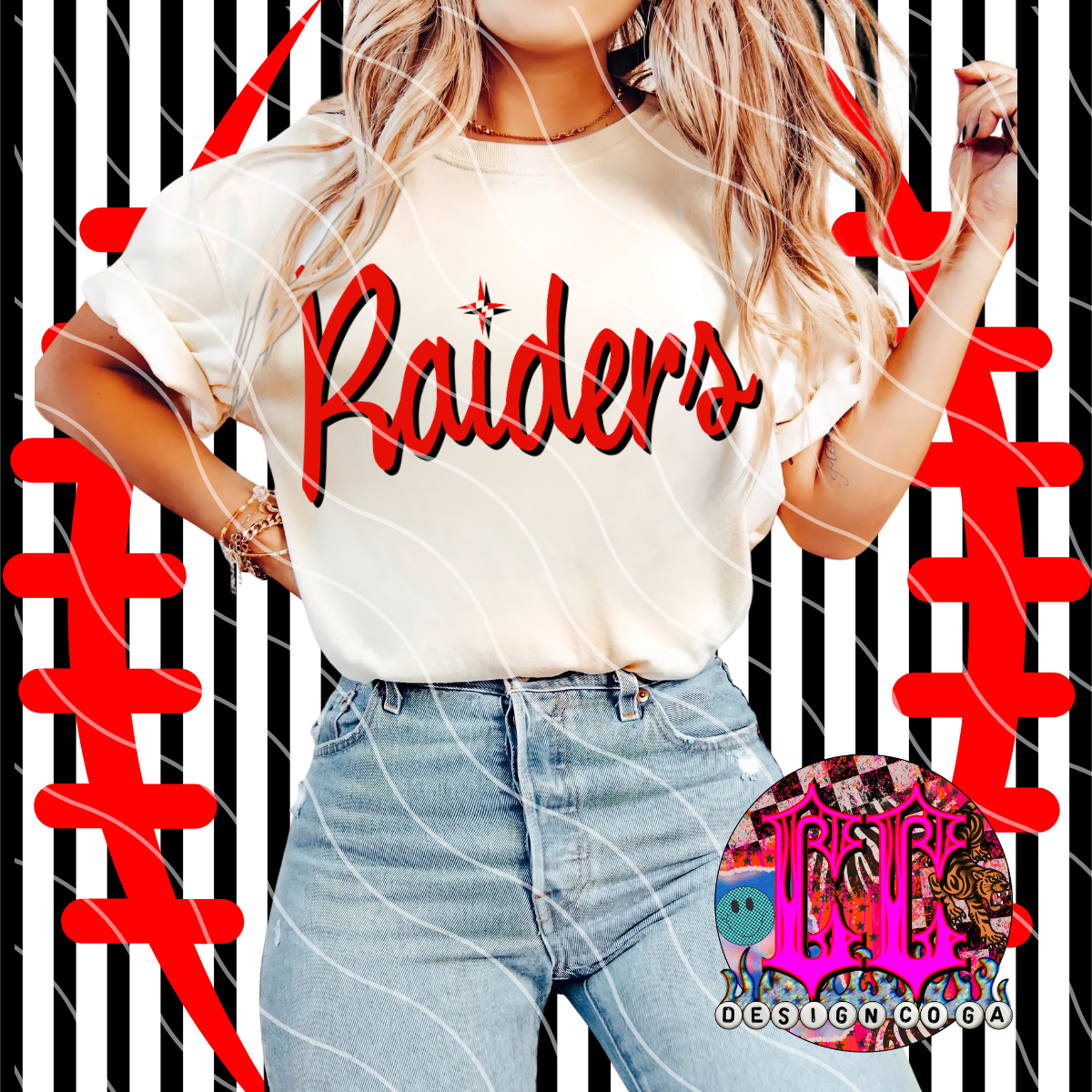 RAIDERS FOOTBALL TIME PNG DIGITAL DOWNLOAD