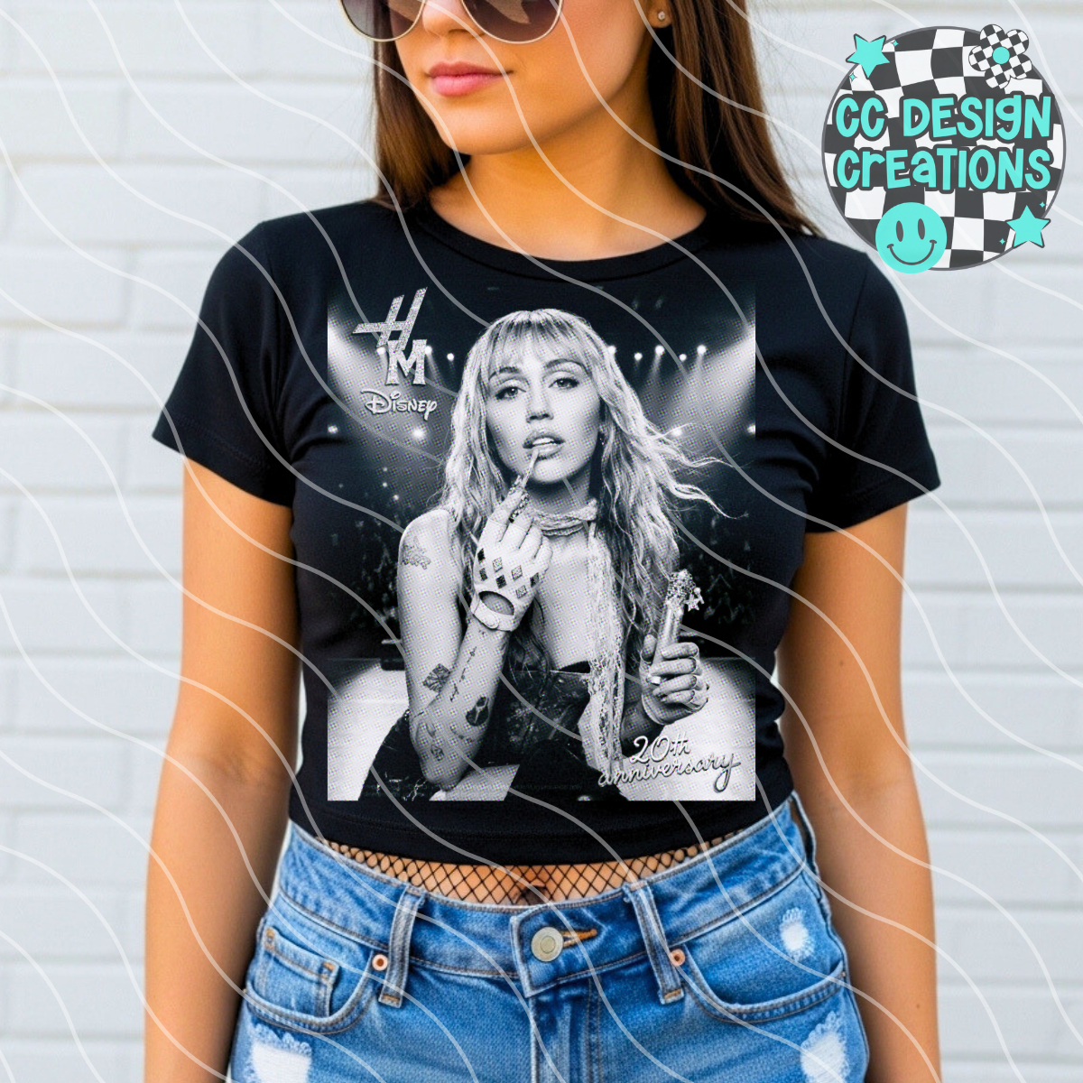 Hannah Montana 20 Years Halftone PNG Digital Download