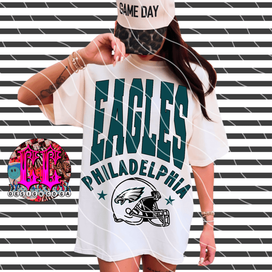 EAGLES VARSITY THROWBACK PNG DIGITAL DOWNLOAD