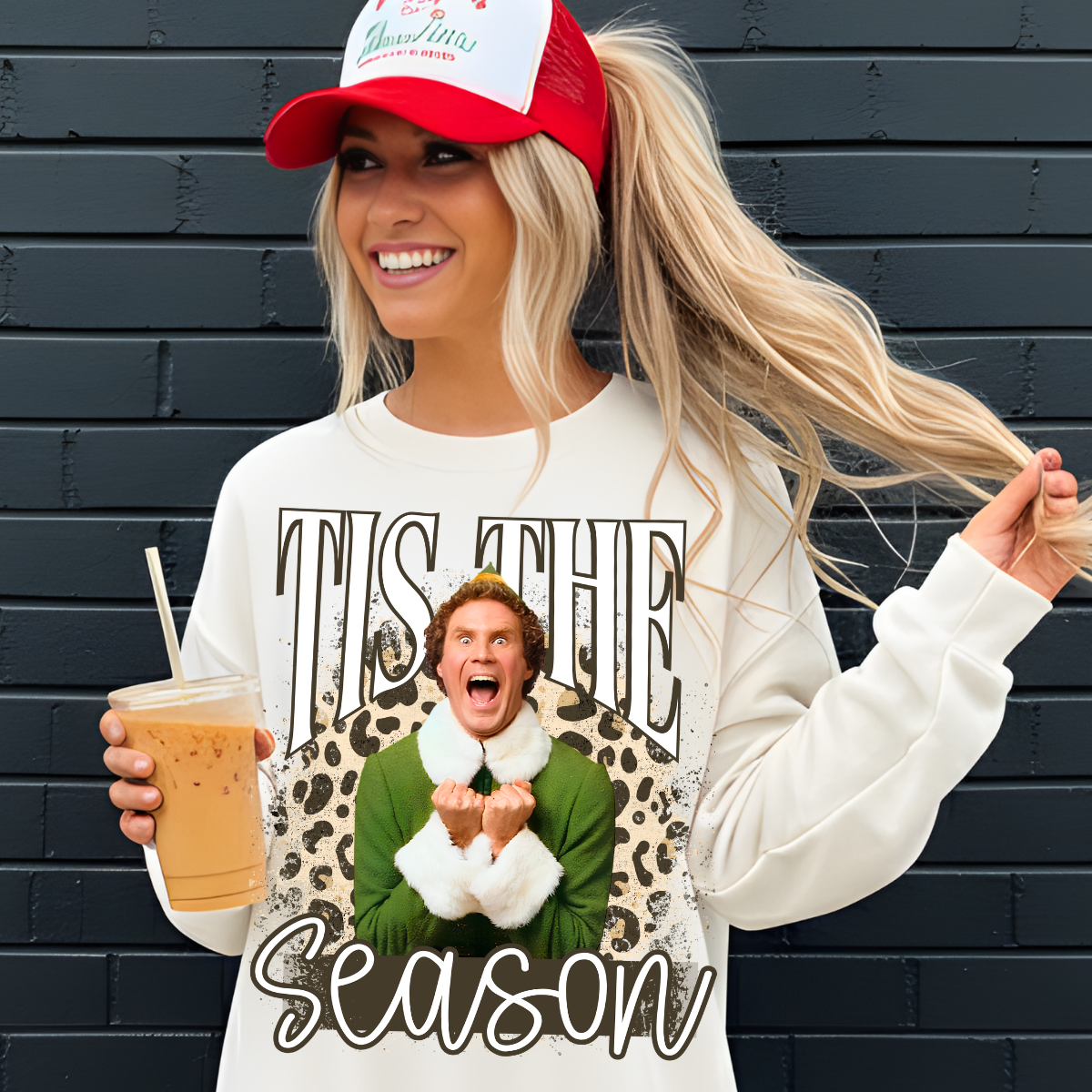 TIS THE SEASON ELF PNG DIGITAL DOWNLOAD