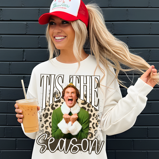 TIS THE SEASON ELF PNG DIGITAL DOWNLOAD