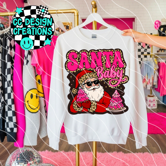 SANTA BABY PNG DIGITAL DOWNLOAD