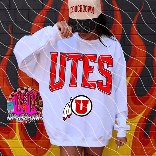 UTES 2 RETRO FOOTBALL PNG DIGITAL DOWNLOAD
