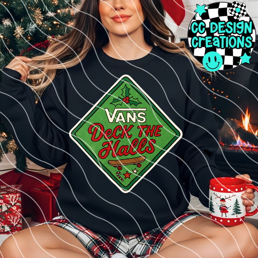 DECK THE HALLS  PNG DIGITAL DOWNLOAD