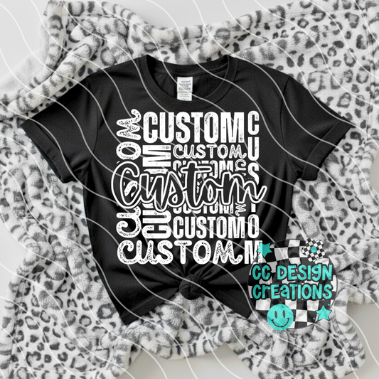 CUSTOM Type Collage PNG Digital Download