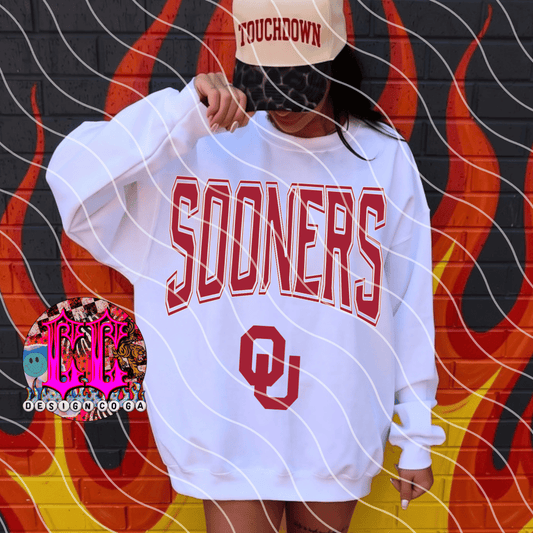 SOONERS 2 RETRO FOOTBALL PNG DIGITAL DOWNLOAD