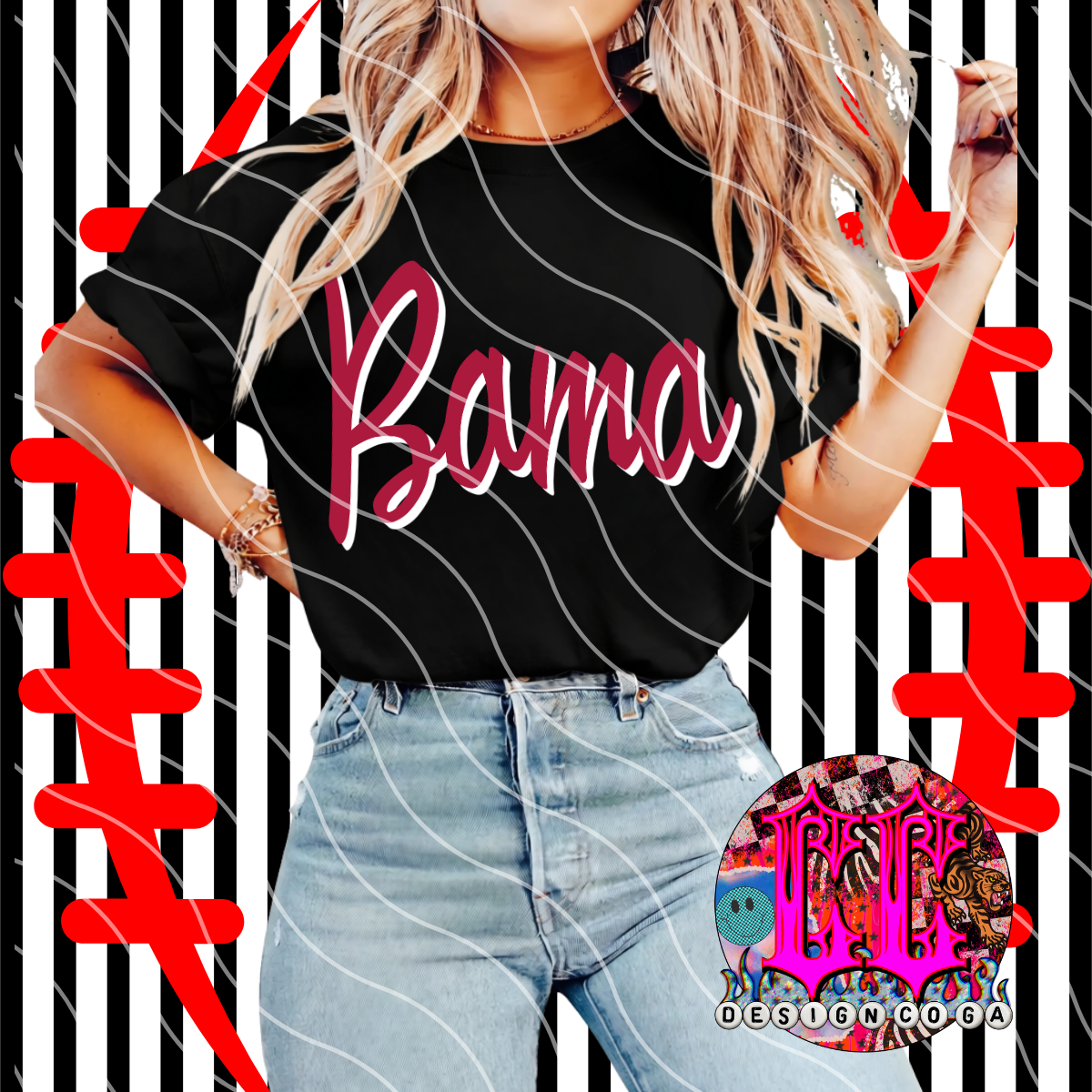 BAMA FOOTBALL TIME PNG DIGITAL DOWNLOAD