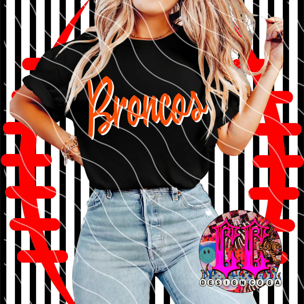 BRONCOS FOOTBALL TIME PNG DIGITAL DOWNLOAD