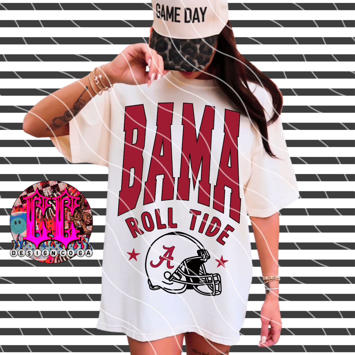 BAMA VARSITY THROWBACK PNG DIGITAL DOWNLOAD