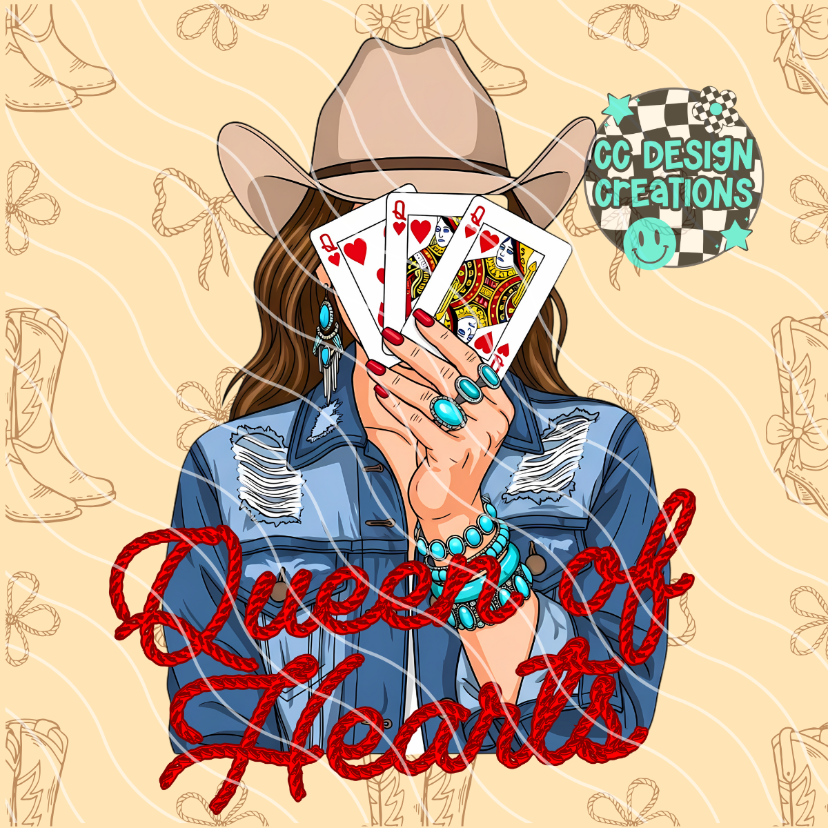 Queen of Hearts PNG Digital Download