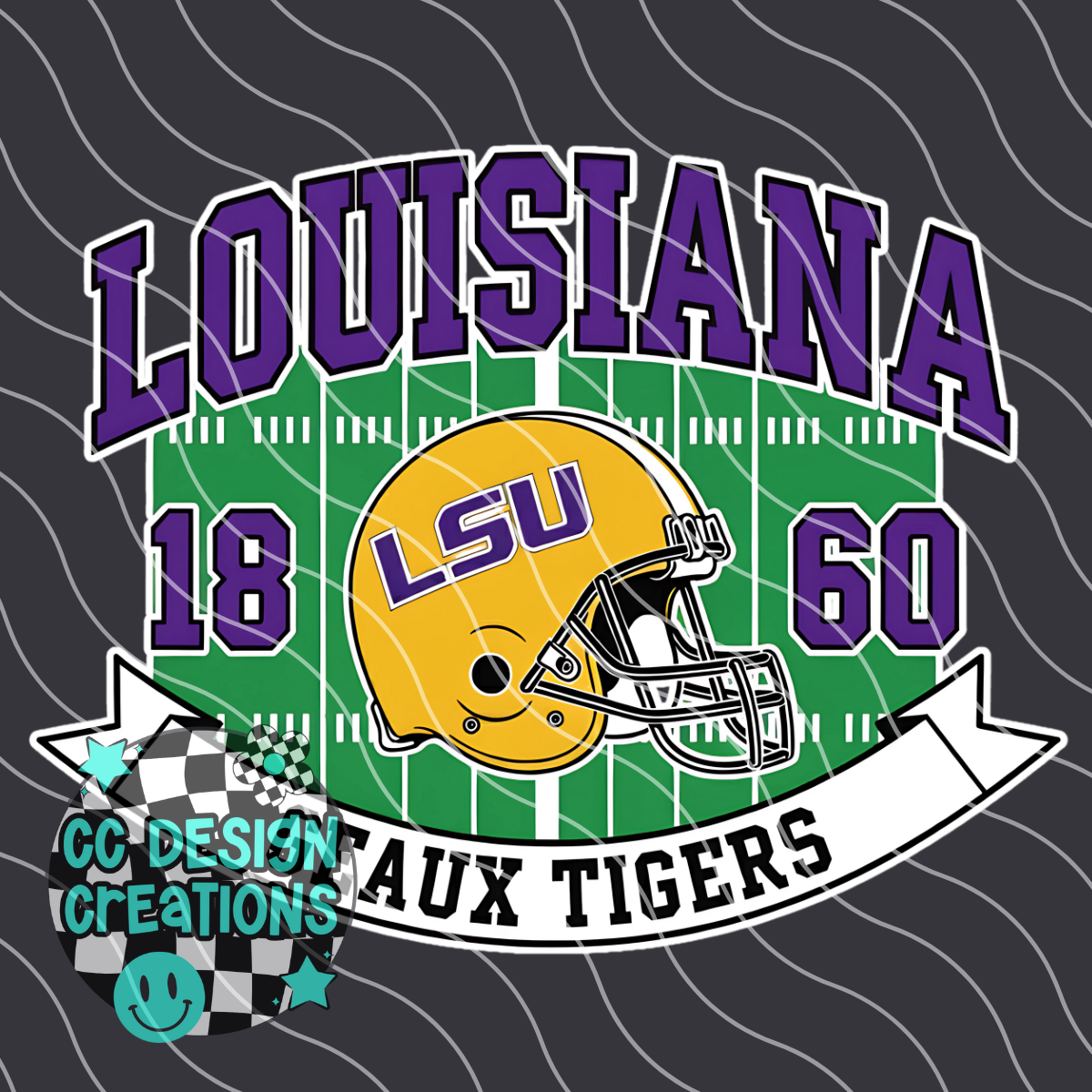 Louisiana Retro Collegiate PNG Digital Download