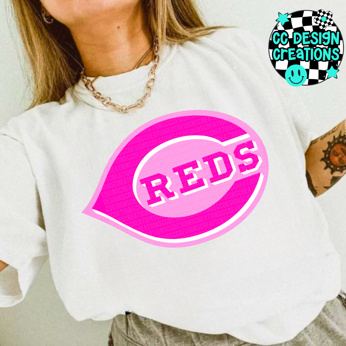 Reds Preppy Pink PNG Digital Download