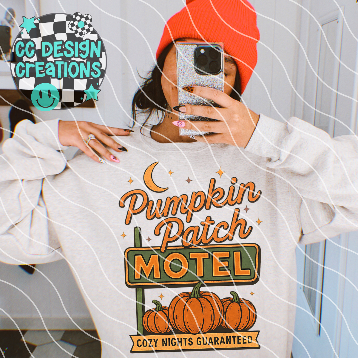 Pumpkin Patch Motel PNG Digital Download