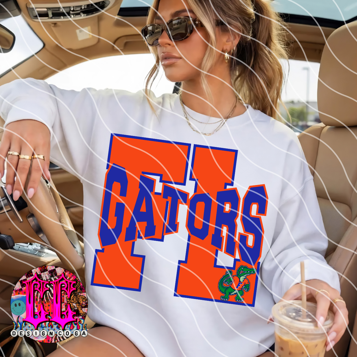GATORS MEGA LETTERS FOOTBALL PNG DIGITAL DOWNLOAD