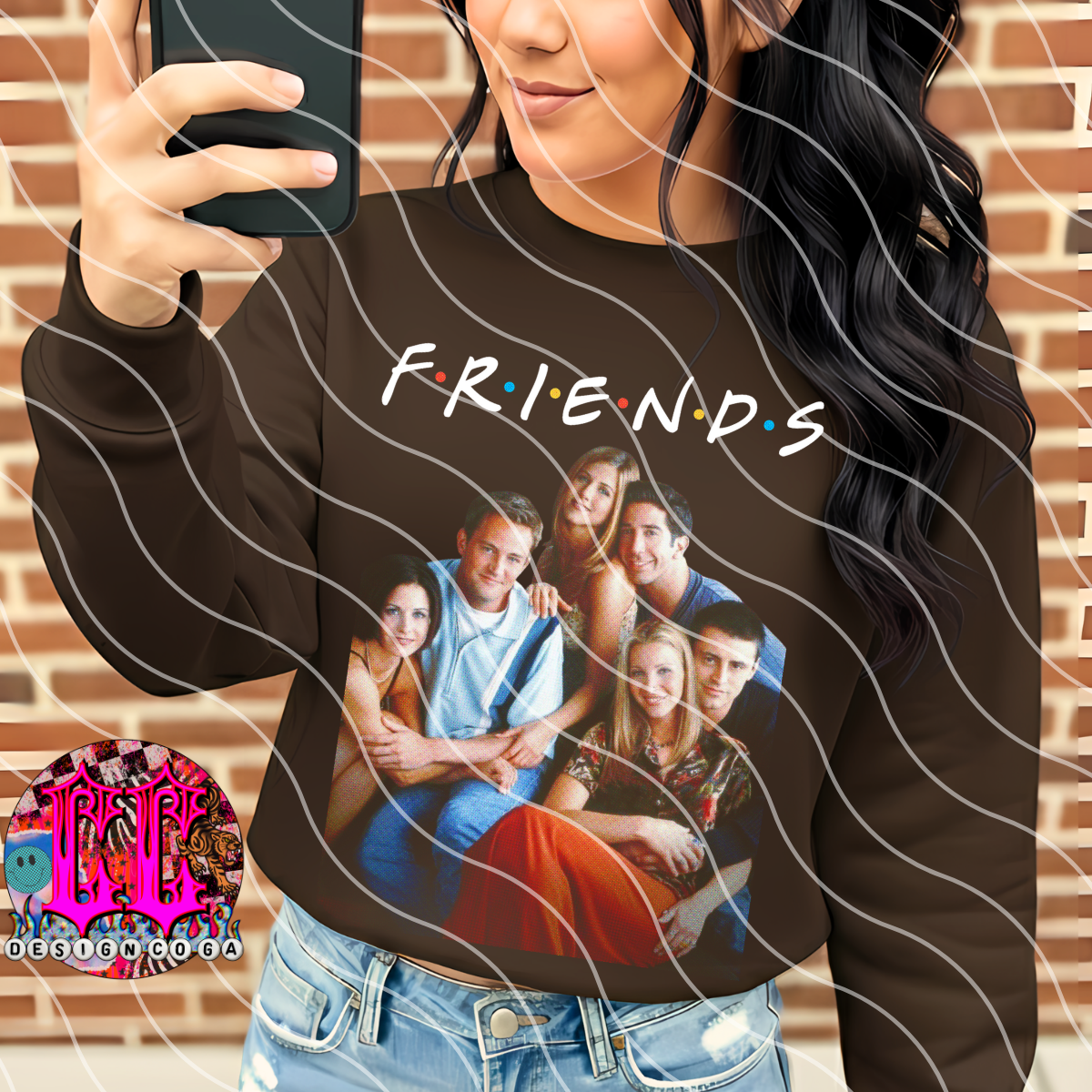 FRIEND HALFTONE PNG DIGITAL DOWNLOAD