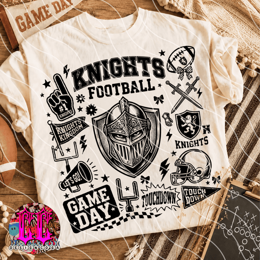 KNIGHTS MASCOT COLLAGE PNG DIGITAL DOWNLOAD
