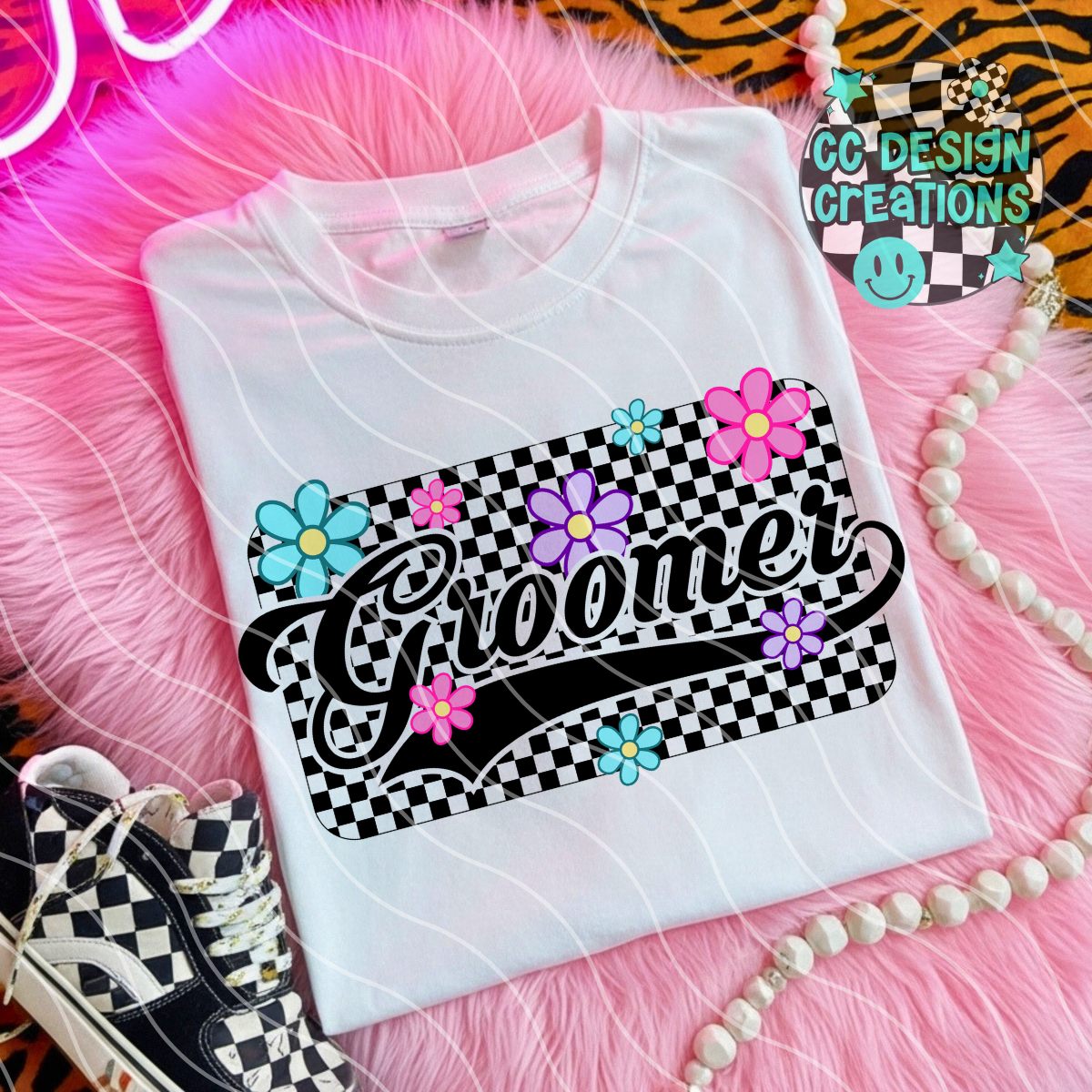 Groomer Retro Spring PNG Digital Download