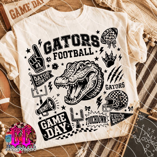 GATORS MASCOT COLLAGE PNG DIGITAL DOWNLOAD
