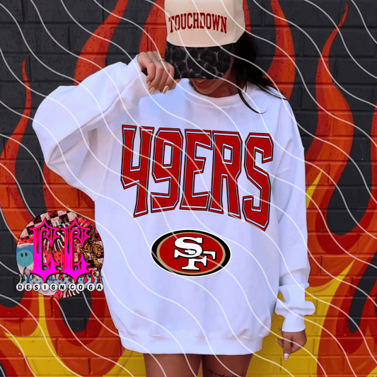 NINERS 2 RETRO FOOTBALL PNG DIGITAL DOWNLOAD