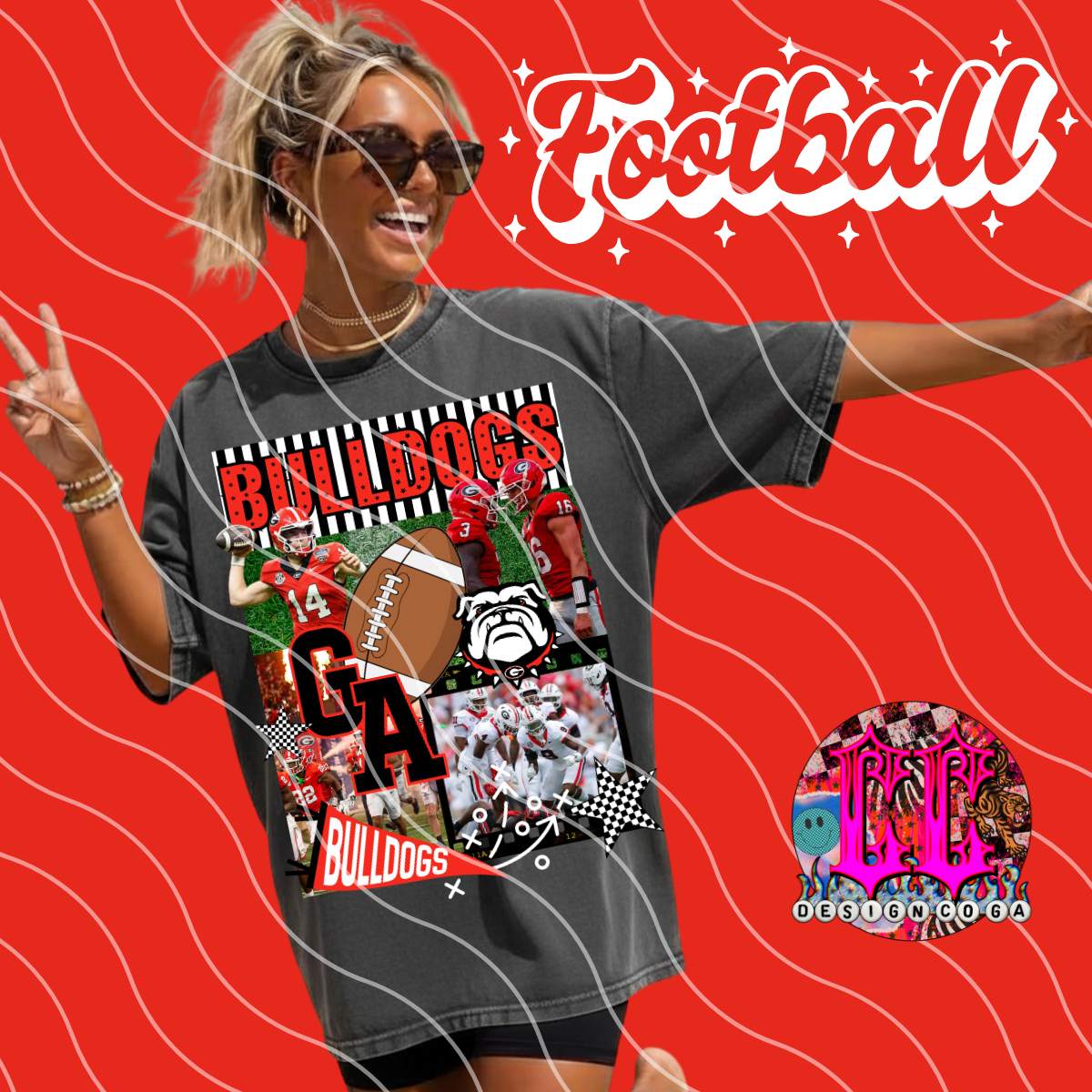 DAWGS FOOTBALL MIX PNG DIGITAL DOWNLOAD