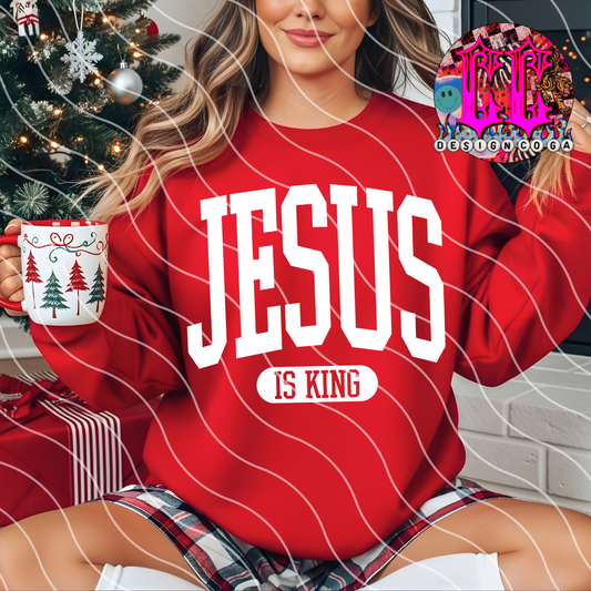 JESUS IS KING VARSITY PNG DIGITAL DOWNLOAD