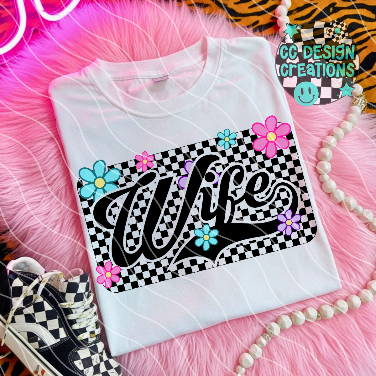 Wife Retro Spring PNG Digital Download