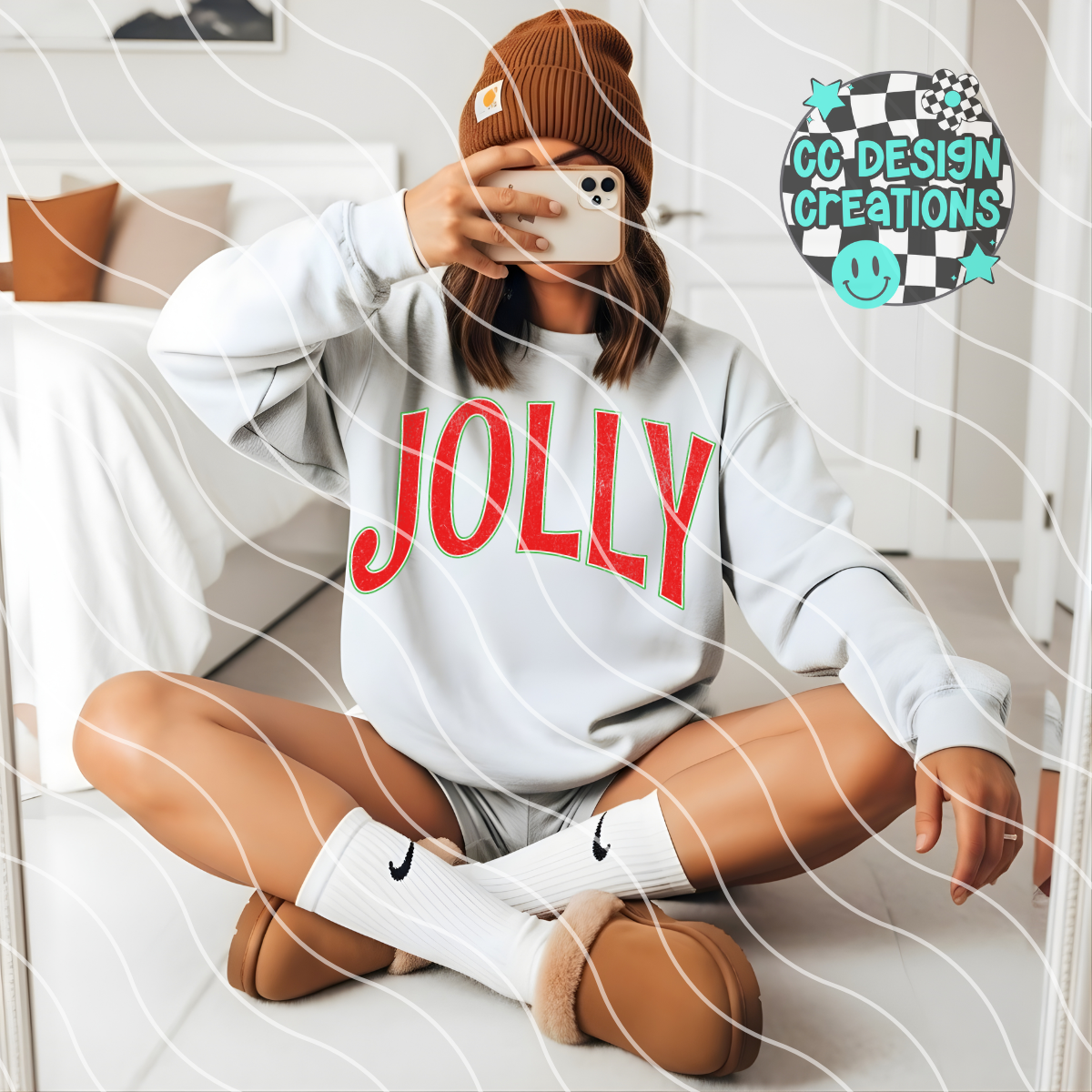 Jolly Distressed PNG Digital Download