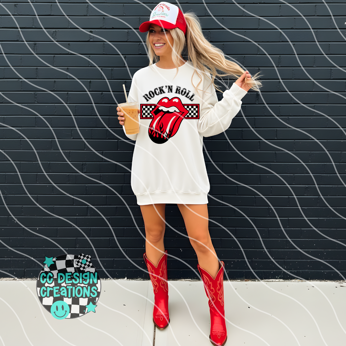 Rock N Roll PNG Digital Download
