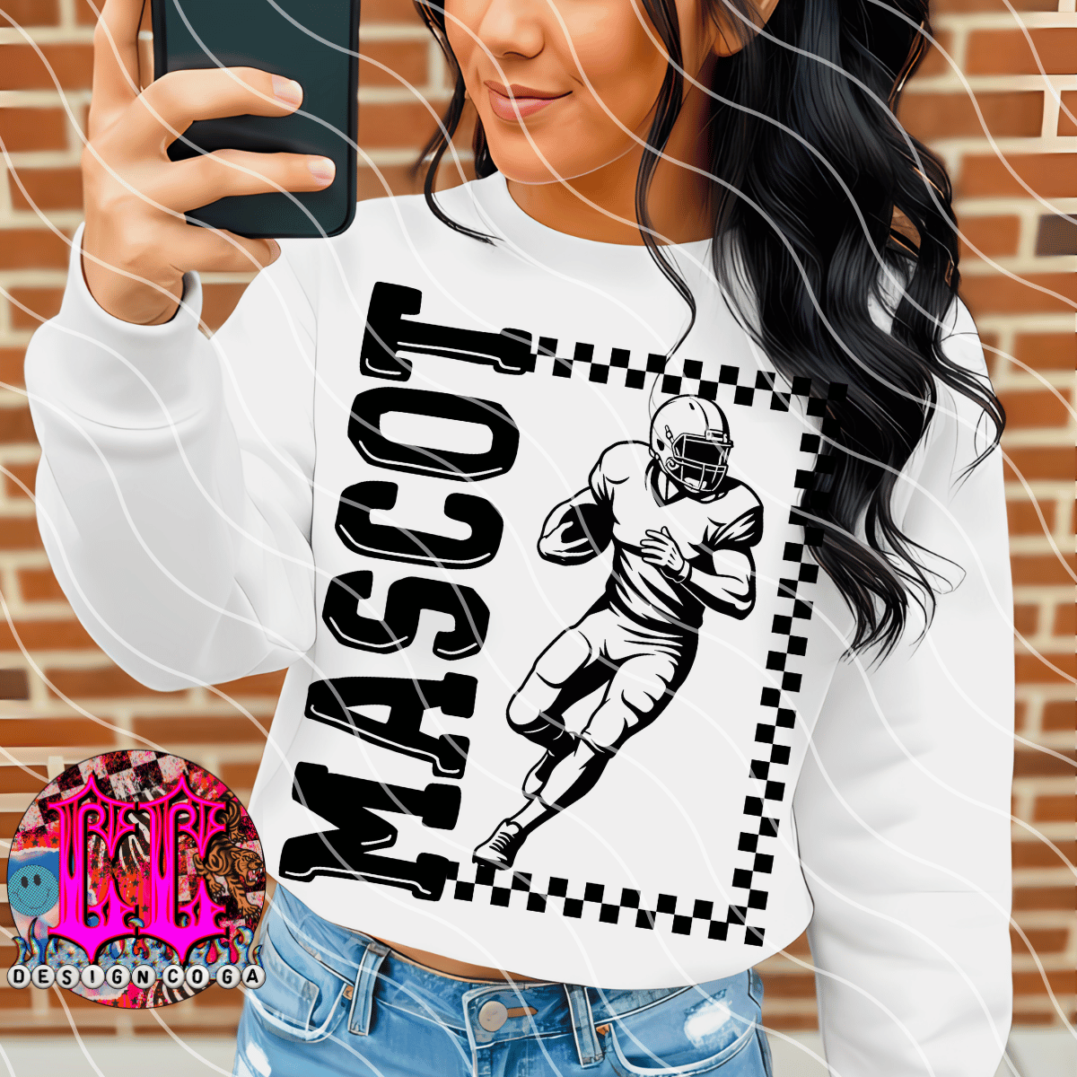 CUSTOM FOOTBALL CHECKER PNG DIGITAL DOWNLOAD