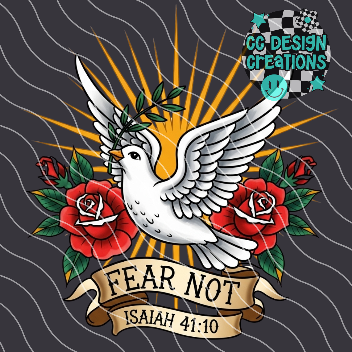 Fear Not Christian Tattoo PNG Digital Download