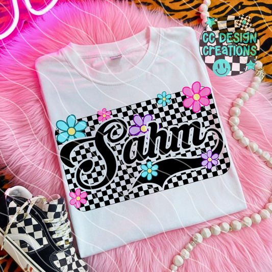 SAHM Retro Spring PNG Digital Download