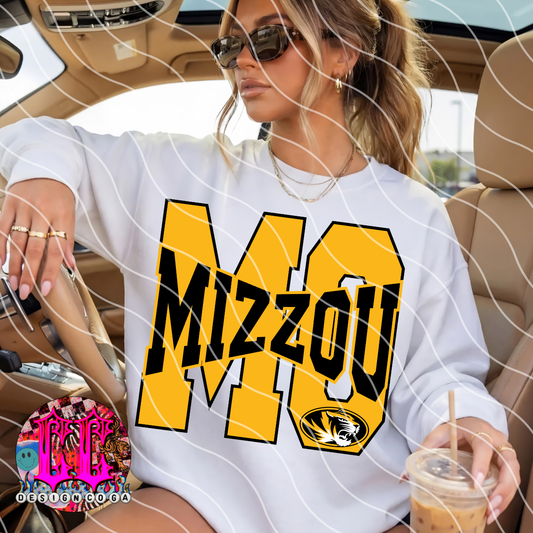 MIZZOU MEGA LETTERS FOOTBALL PNG DIGITAL DOWNLOAD