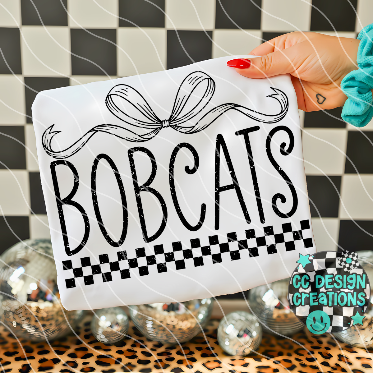 Bobcats Distressed Mascot PNG Digital Download