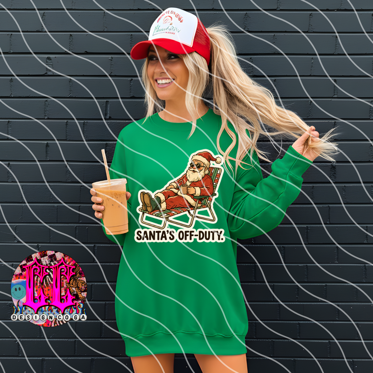 SANTAS OFF DUTY PNG DIGITAL DOWNLOAD