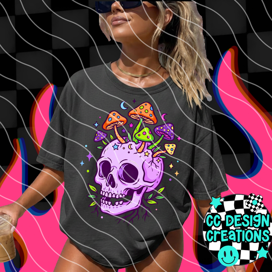 SKULL TRIPPY PNG DIGITAL DOWNLOAD