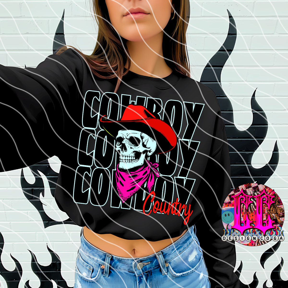 COWBOY COUNTRY PNG DIGITAL DOWNLOAD