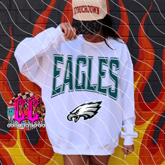 EAGLES 2 RETRO FOOTBALL PNG DIGITAL DOWNLOAD